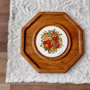 Vintage Goodwood Corning "Spice of Life" Cheese Board Charcuterie Tray 12"